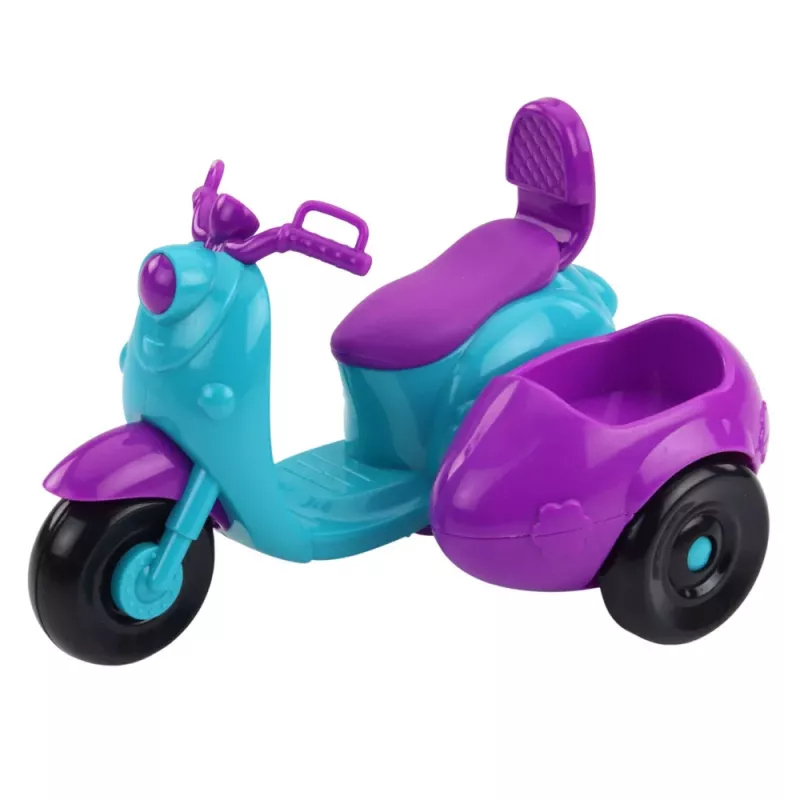 LEAN TOYS Mini bambola Ankiki su triciclo con set cane