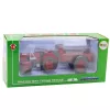 LEAN TOYS Trattore in metallo con rimorchio rosso 1:18