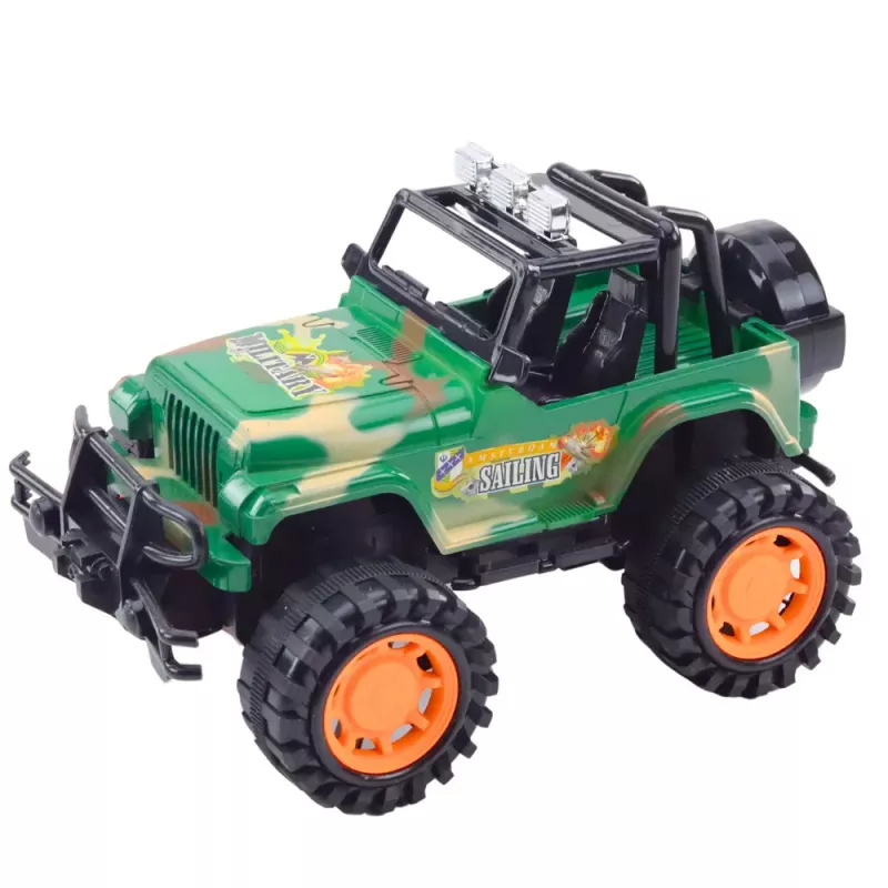 LEAN TOYS Grande fuoristrada militare verde