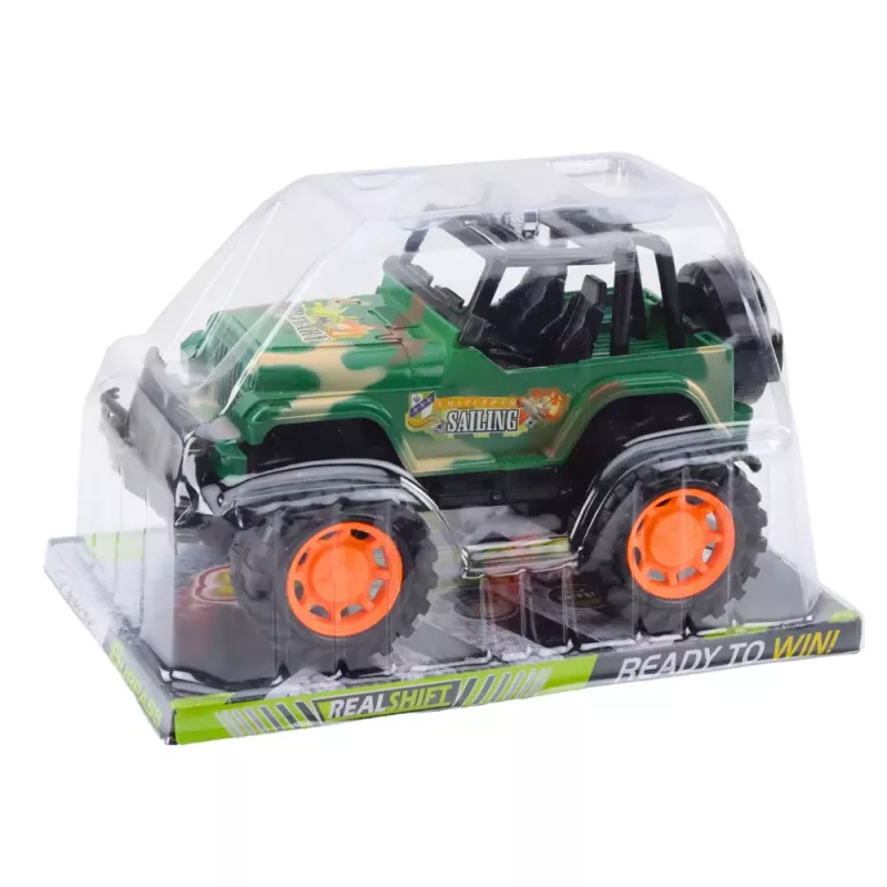 LEAN TOYS Grande fuoristrada militare verde