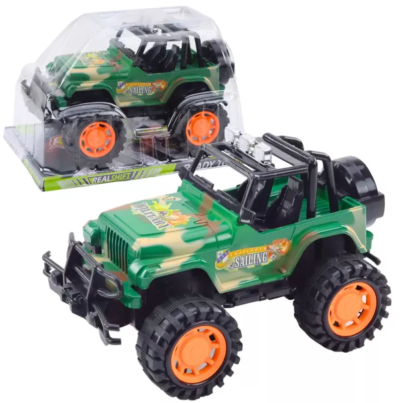 LEAN TOYS Grande fuoristrada militare verde