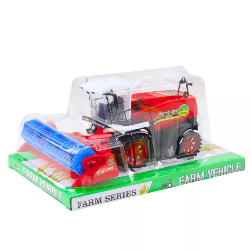 LEAN TOYS Mietitrebbia agricola barra di taglio con azionamento rossa