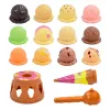 LEAN TOYS Gioco arcade torre di gelato pomelli colorati 17 pz.