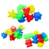 LEAN TOYS Set sabbia magica rosa 3kg stampi attrezzi tavola gonfiabile