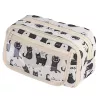 LEAN Astuccio set scolastico gatti neri bianco 21 cm