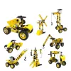 LEAN TOYS Set costruzioni macchine da cantiere 8in1 100 pezzi