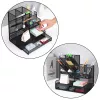 LEAN Contenitore organizer da ufficio in metallo nero