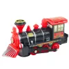 LEAN TOYS Locomotiva elettrica classica con sensore di ostacoli, luci e suoni