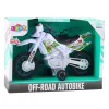 LEAN TOYS Moto da motocross Off-Road Drive con luci e suoni, bianca