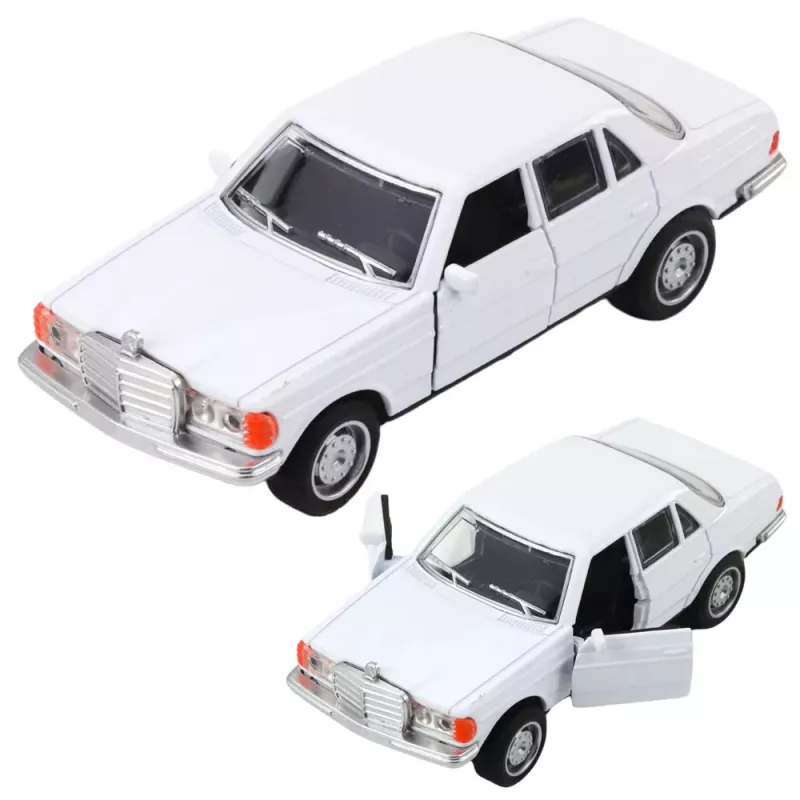 LEAN TOYS Auto classica in metallo motorizzata con luci e suoni, portiere apribili, assortimento