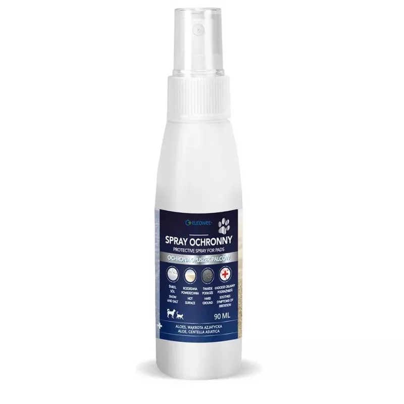 EUROWET spray protettivo per zampe per cani e gatti - 90 ml