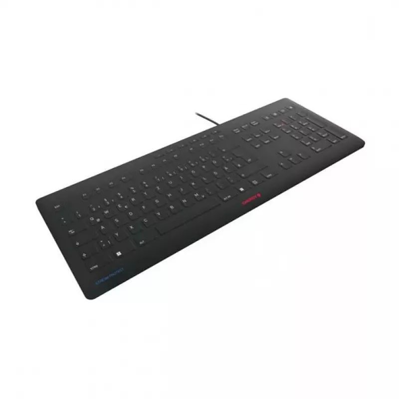 CHERRY STREAM PROTECT KEYBOARD tastiera con filo layout US nero