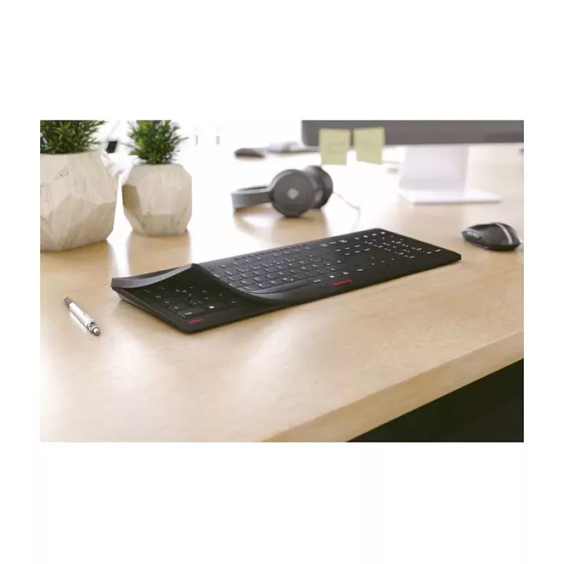 CHERRY STREAM PROTECT KEYBOARD tastiera con filo layout US nero