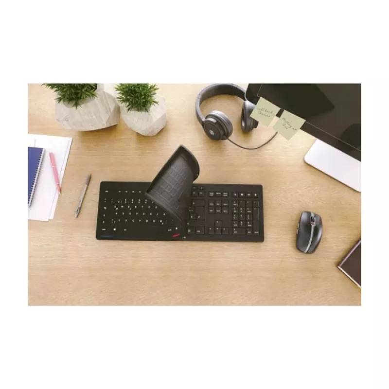 CHERRY STREAM PROTECT KEYBOARD tastiera con filo layout US nero