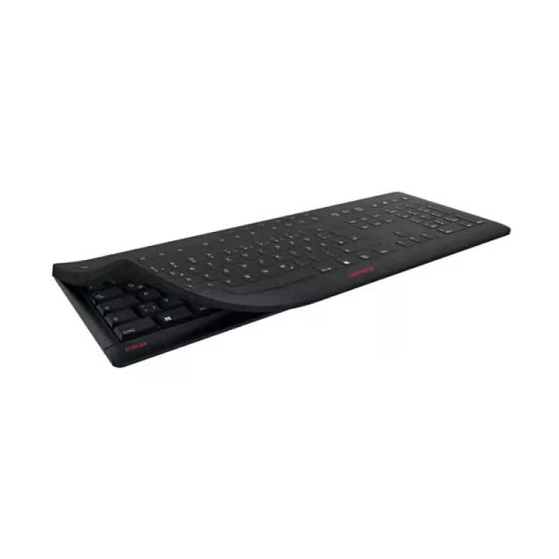 CHERRY STREAM PROTECT KEYBOARD tastiera con filo layout US nero