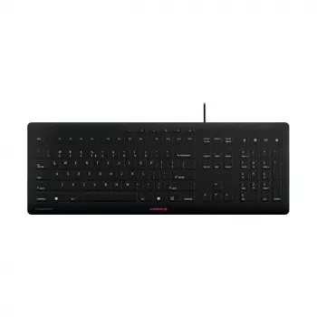 CHERRY STREAM PROTECT KEYBOARD tastiera con filo layout US nero