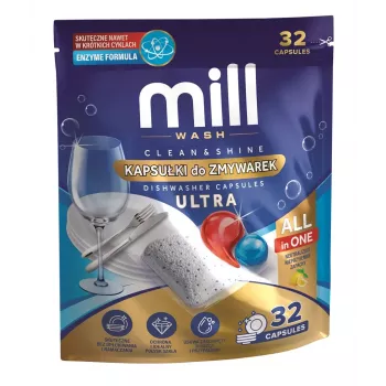 MD2 MILL Pastiglie lavastoviglie Clean & Shine Ultra 32 pastiglie 3-in-1