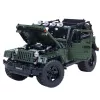 LEAN TOYS Mattoncini da costruzione Auto off-road verde khaki 2078 pezzi