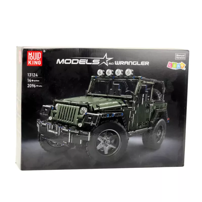 LEAN TOYS Mattoncini da costruzione Auto off-road verde khaki 2078 pezzi