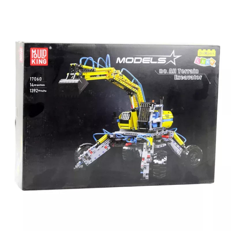LEAN TOYS Mattoncini da costruzione Escavatore cingolato tutto terreno 1392 pz.