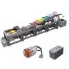 LEAN TOYS Mattoncini da costruzione Pista a sfere con motore elettrico 1038 pezzi