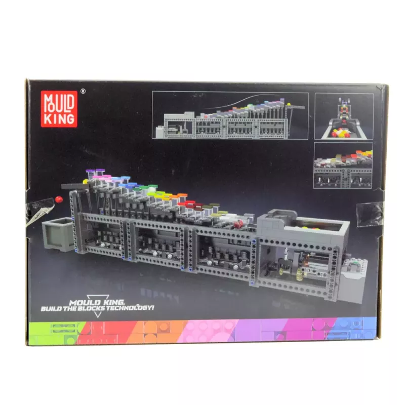 LEAN TOYS Mattoncini da costruzione Pista a sfere con motore elettrico 1038 pezzi