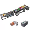 LEAN TOYS Mattoncini da costruzione Pista a sfere con motore elettrico 1281 pezzi