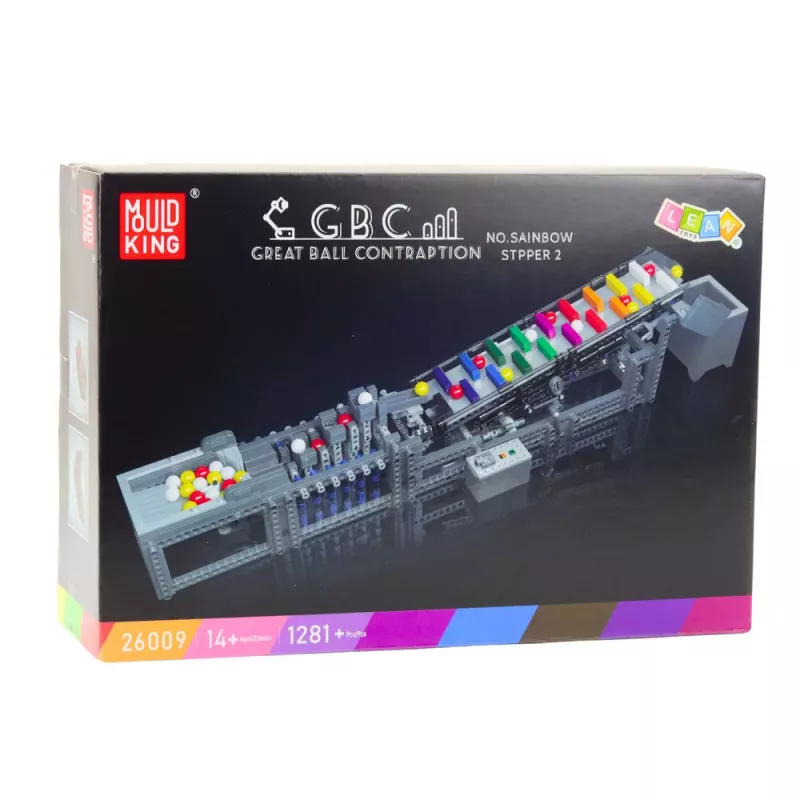 LEAN TOYS Mattoncini da costruzione Pista a sfere con motore elettrico 1281 pezzi
