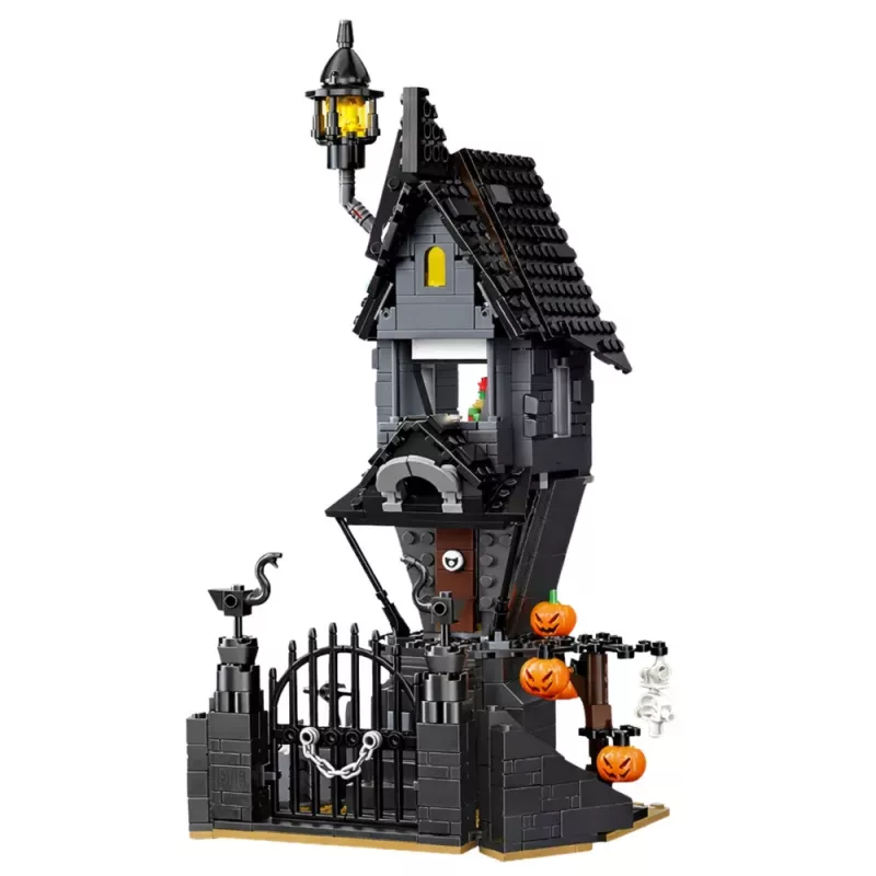 LEAN TOYS Mattoncini da costruzione Casa infestata Torre di Halloween 581 pezzi