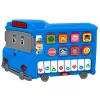 LEAN TOYS Pianoforte elettrico giocattolo didattico per bambini piccoli Bus blu