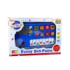 LEAN TOYS Pianoforte elettrico giocattolo didattico per bambini piccoli Bus blu