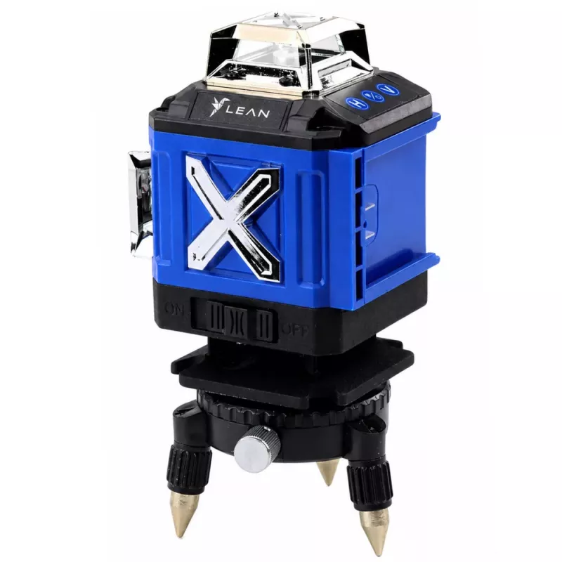 LEAN Livella laser 4D a piano 16 linee valigetta 2 batterie blu