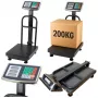 LEAN Bilancia elettronica da piattaforma LCD per magazzino, precisione fino a 20 g, 200 kg