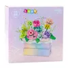 LEAN TOYS Mattoncini composizione in fioriera lilla LED 706 pezzi