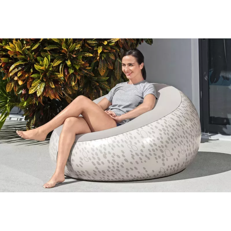 Bestway Sedia gonfiabile grigia 75052