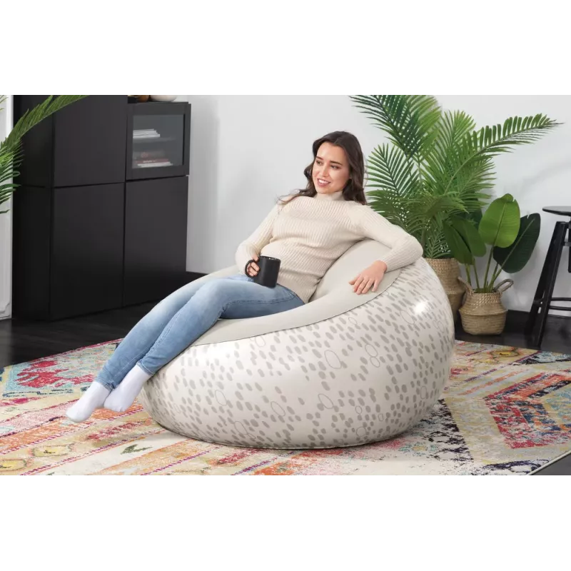 Bestway Sedia gonfiabile grigia 75052