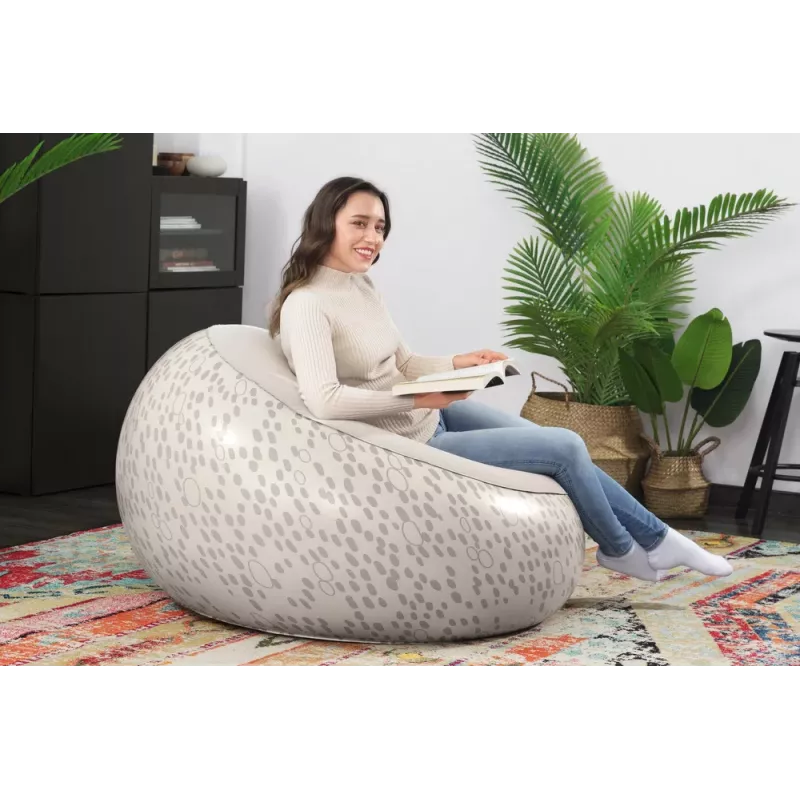 Bestway Sedia gonfiabile grigia 75052