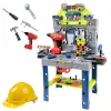 LEAN TOYS Banco da tuttofare valigetta 2-in-1 set di strumenti cacciavite casco 133 pz.