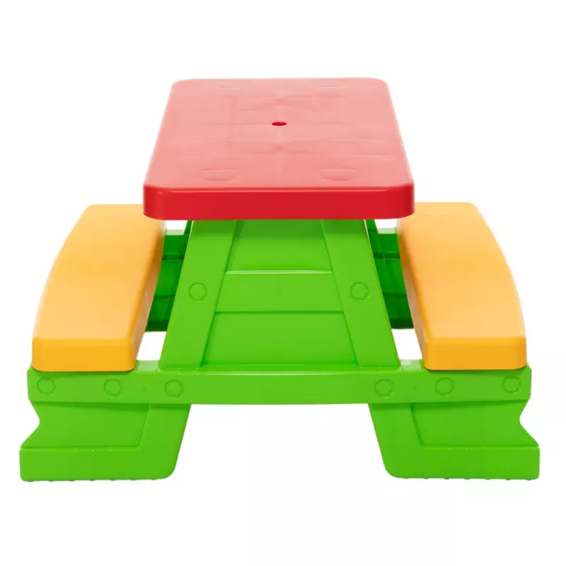 Dorex set tavolo e panche da giardino per bambini verde 5067