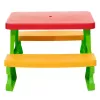 Dorex set tavolo e panche da giardino per bambini verde 5067