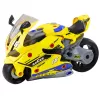 LEAN TOYS Officina fai da te 2 in 1 con luci, suoni e fumo Moto Gialla 43 cm
