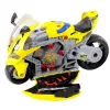LEAN TOYS Officina fai da te 2 in 1 con luci, suoni e fumo Moto Gialla 43 cm