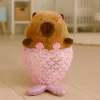 LEAN TOYS Peluche Capibara Sirena Rosa 28 cm