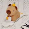 LEAN TOYS Bracciale a scatto in peluche Oca con Capibara