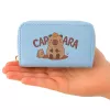 LEAN Portafoglio a due scomparti con portacarte Capibara Blu 12,5 x 8,5 cm