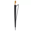 LEAN Grande ombrello automatico con protezione braccia 24 stecche Nero 115 cm