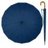 LEAN Grande ombrello automatico con tracolla 24 stecche Blu navy 115 cm