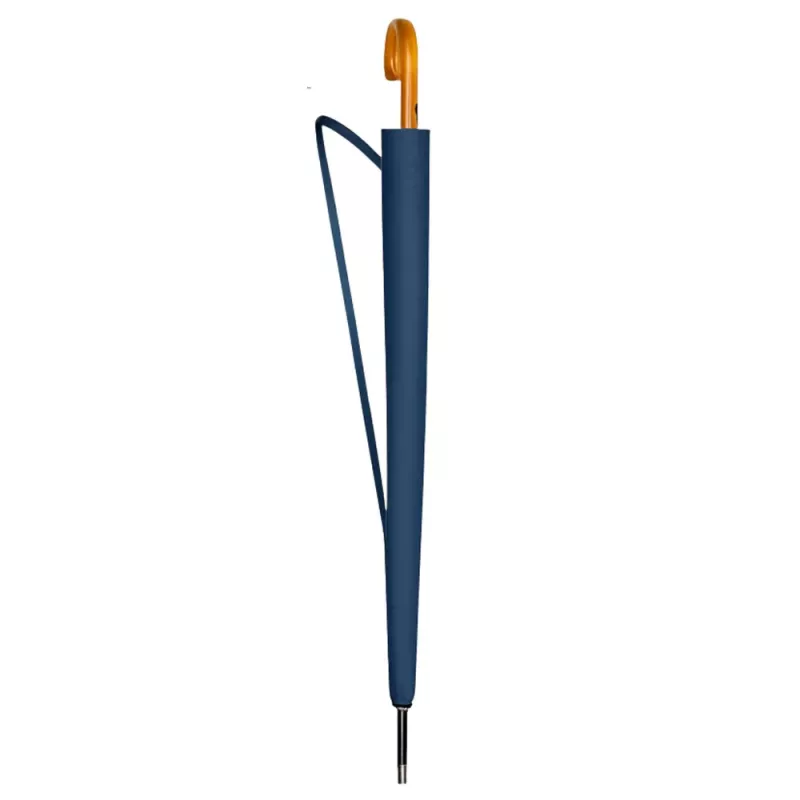 LEAN Grande ombrello automatico con tracolla 24 stecche Blu navy 115 cm
