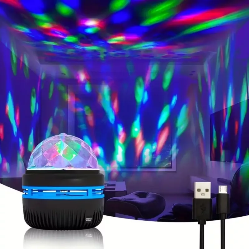 LEAN Palla proiettore lampada notturna luci LED colorate 360° telecomando