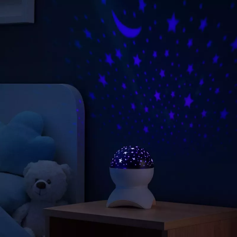 LEAN Lampada notturna proiettore stelle 3 in 1 diffusore Bluetooth LED Bianco